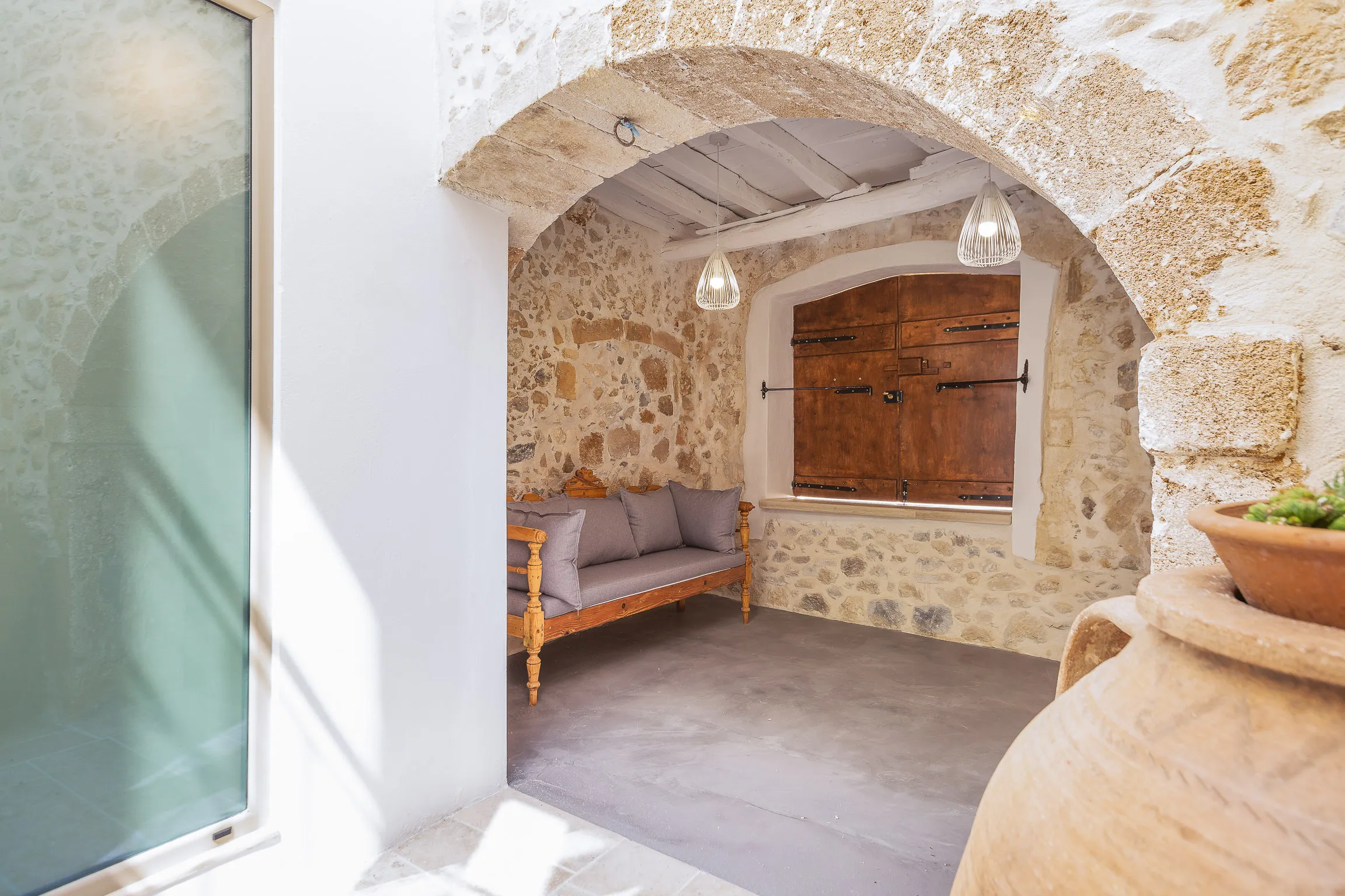 Inner courtyard with sitting area!