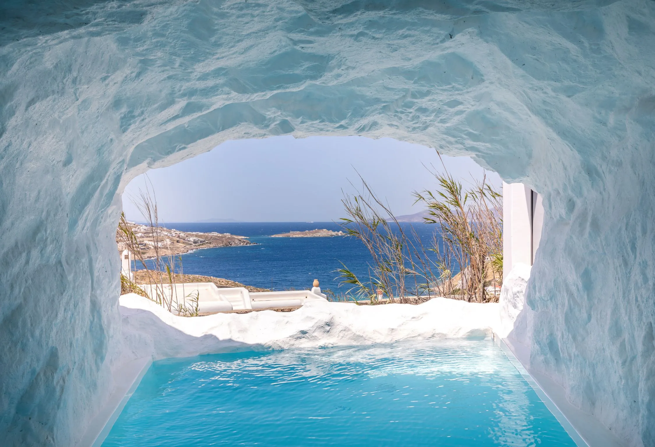 Mykonos Town Black Villa with Cave Heated Pool - 3