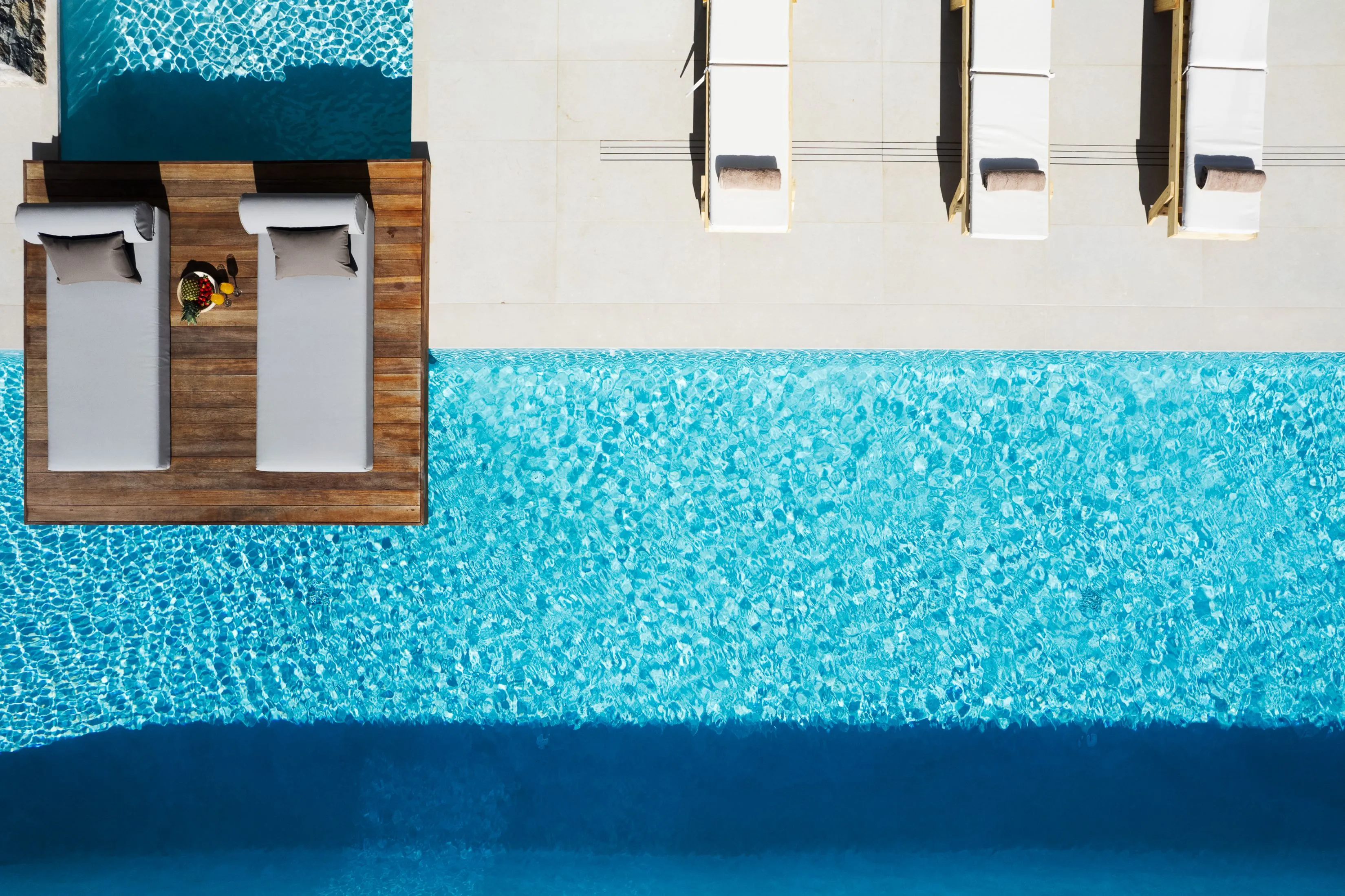 Bird's eye capture of the pool!