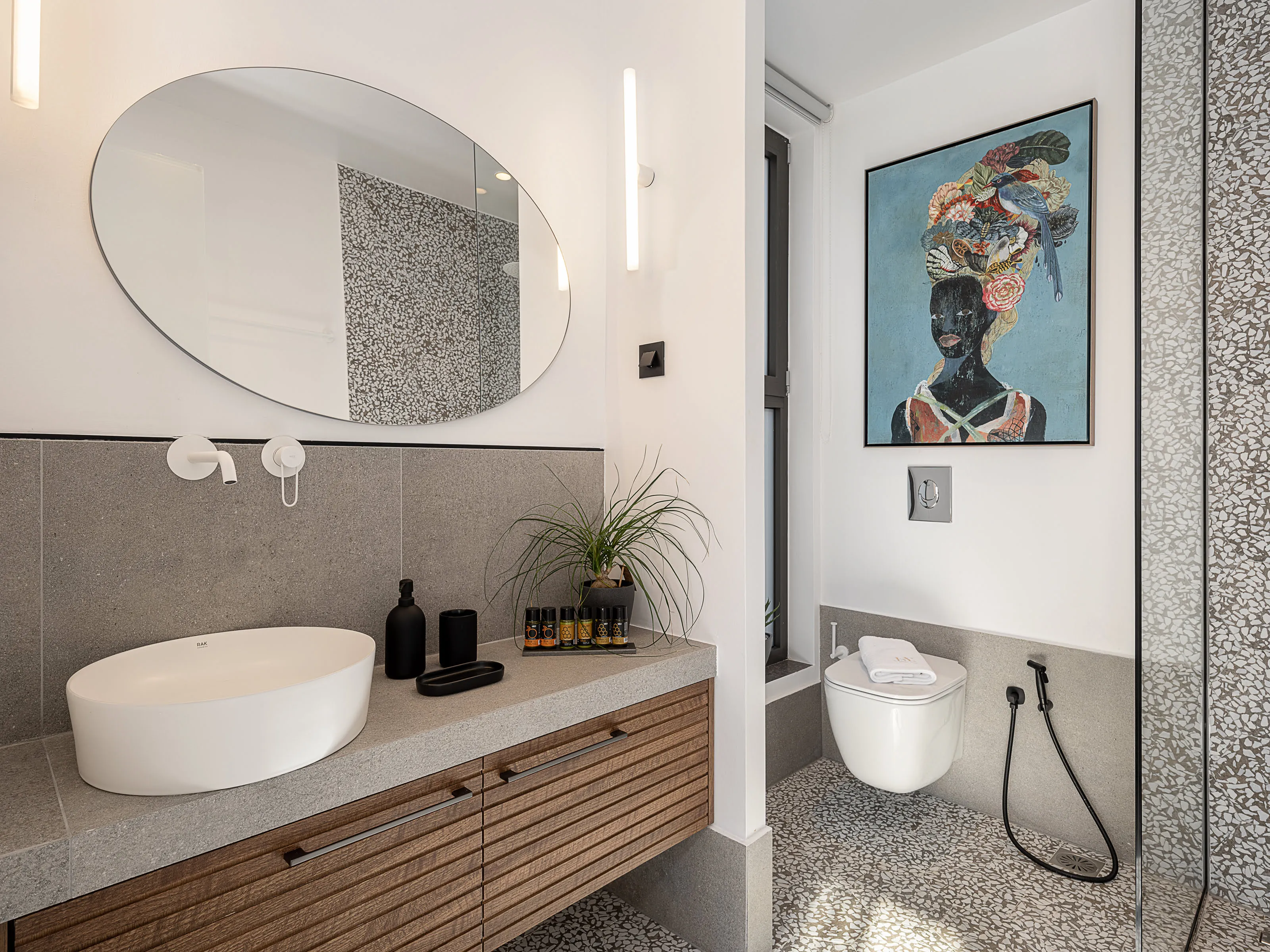Ensuite bathroom with stand up shower