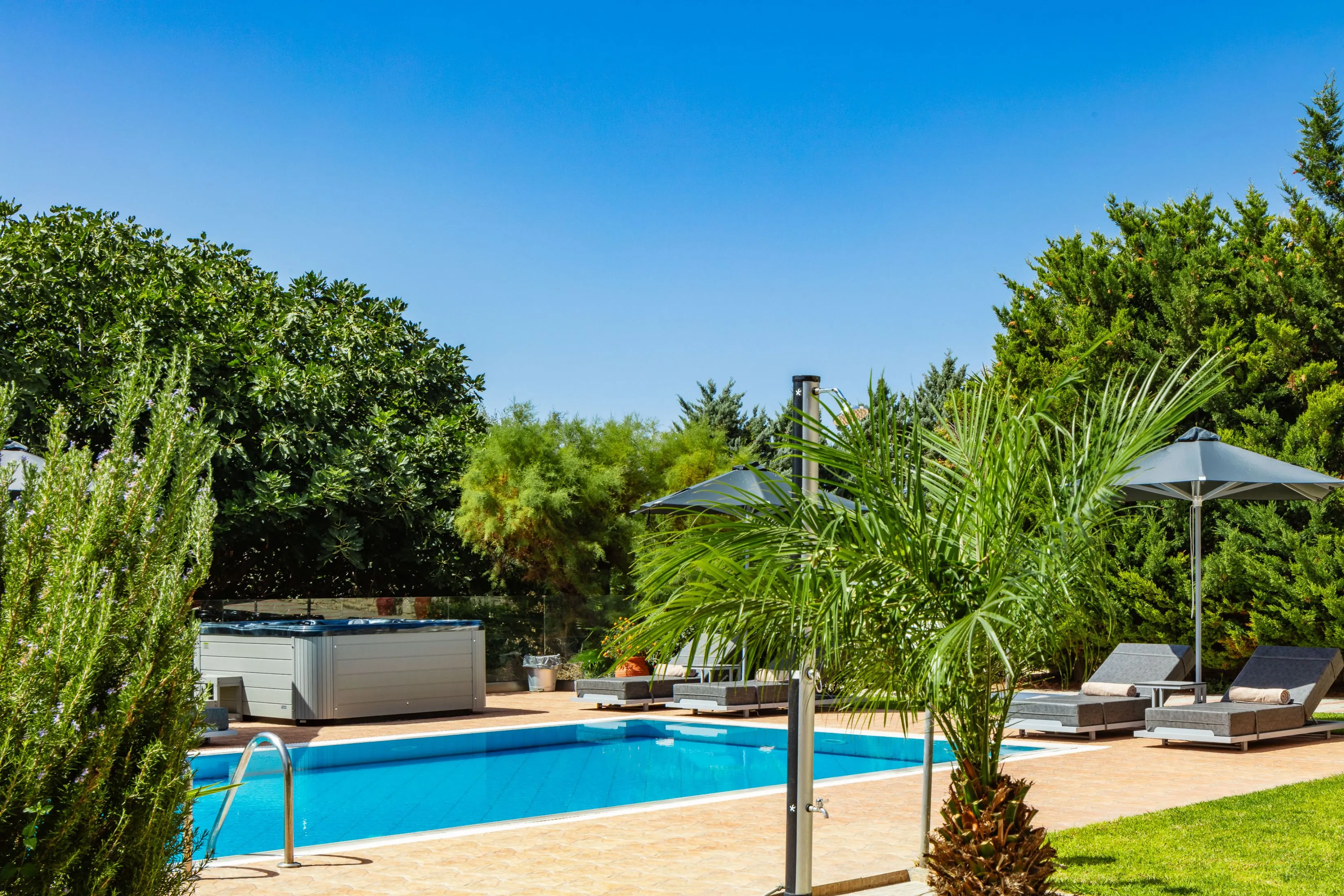 A 60 sqm ecological swimming pool and a children's swimming pool