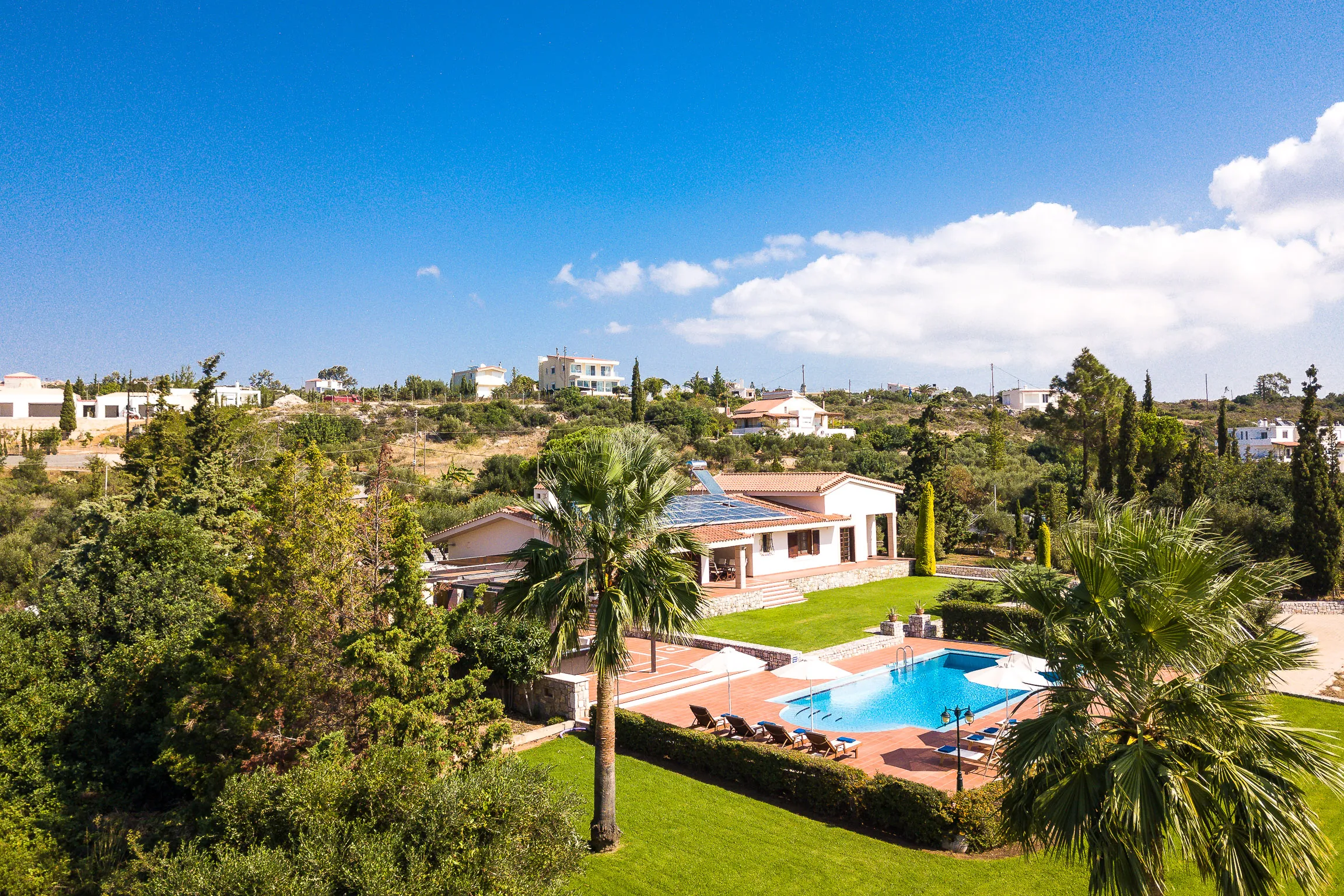 A bird's eye view of the Villa!