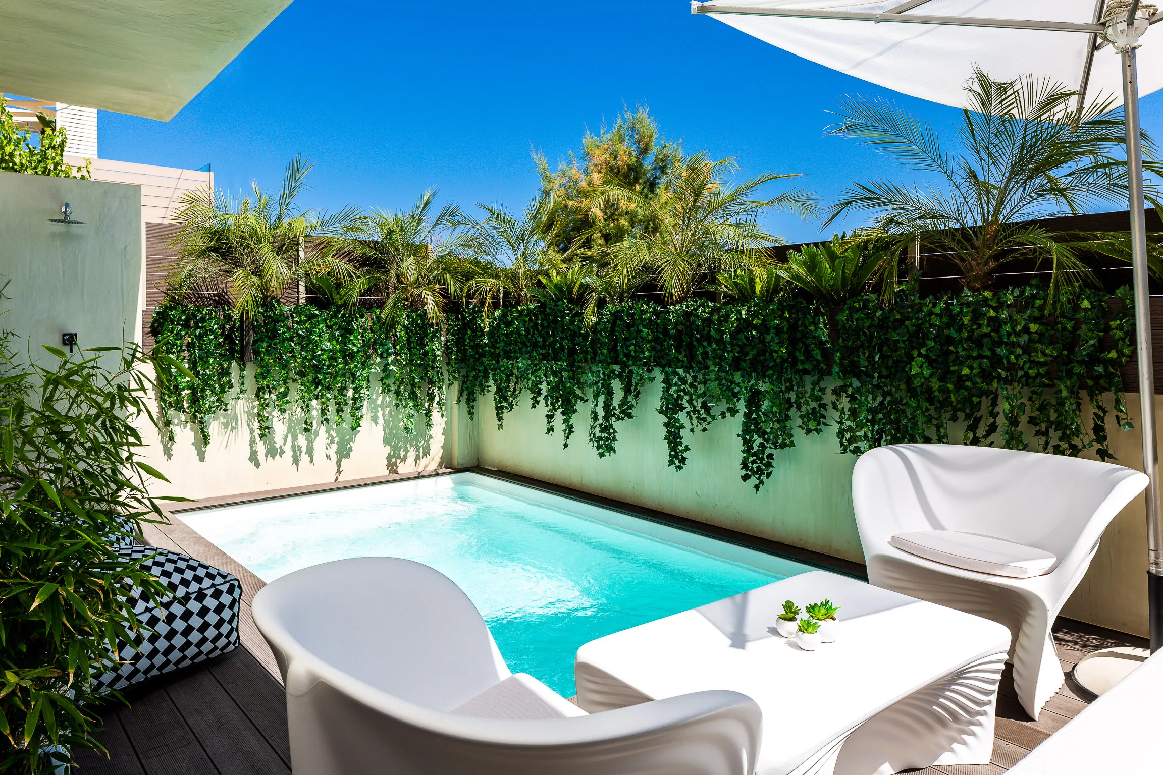 In-Villa room service with a simple call is available!