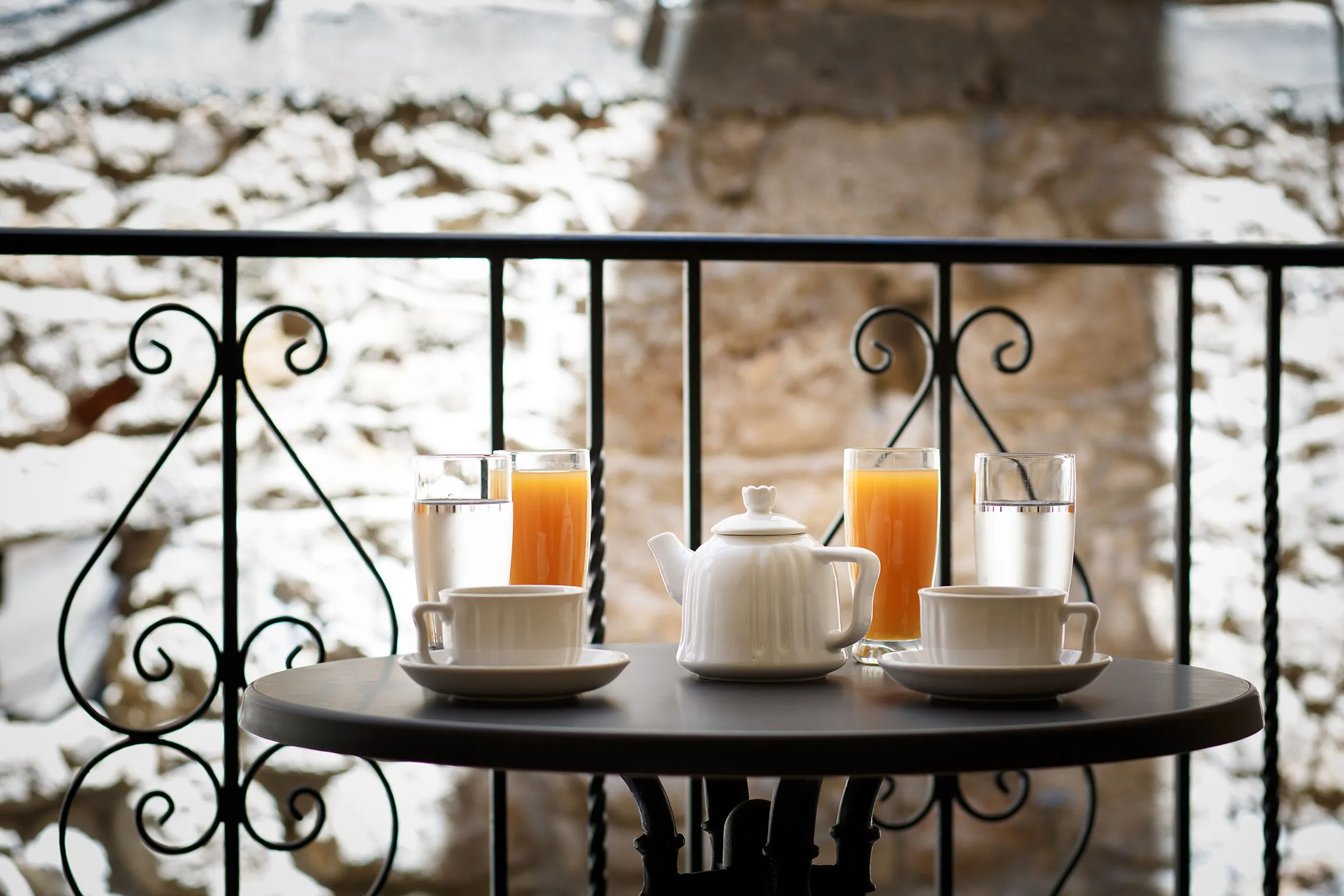 Relax and having a breakfast while you are sitting in the balcony