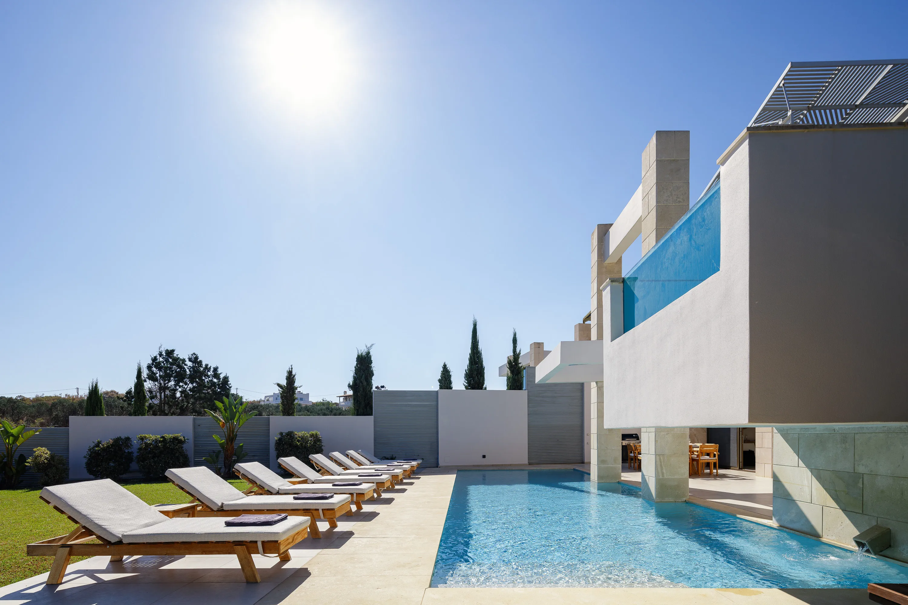 Relax and soak up the sun by the pool
