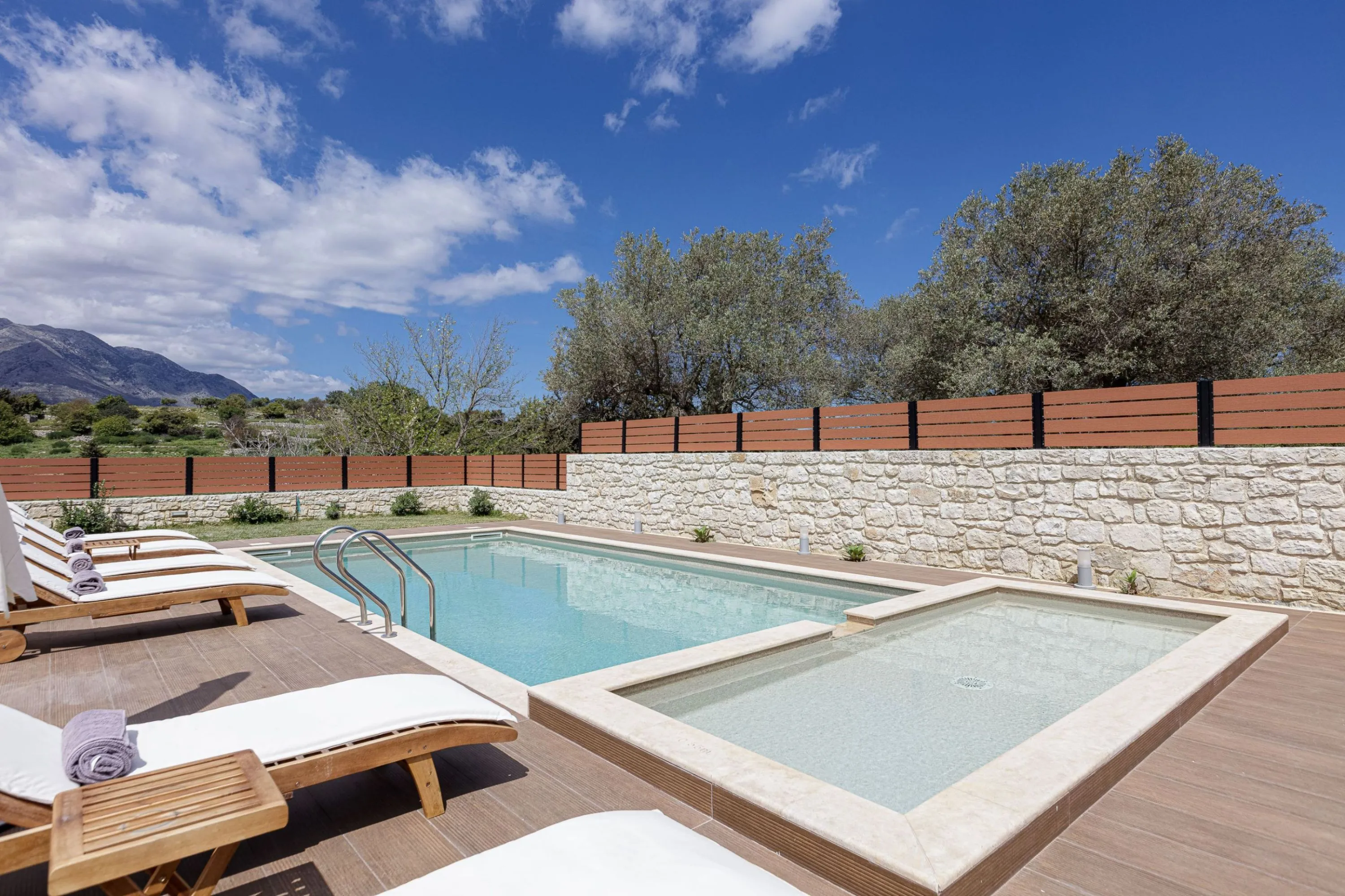 50 m2 private swimming pool with a children's section