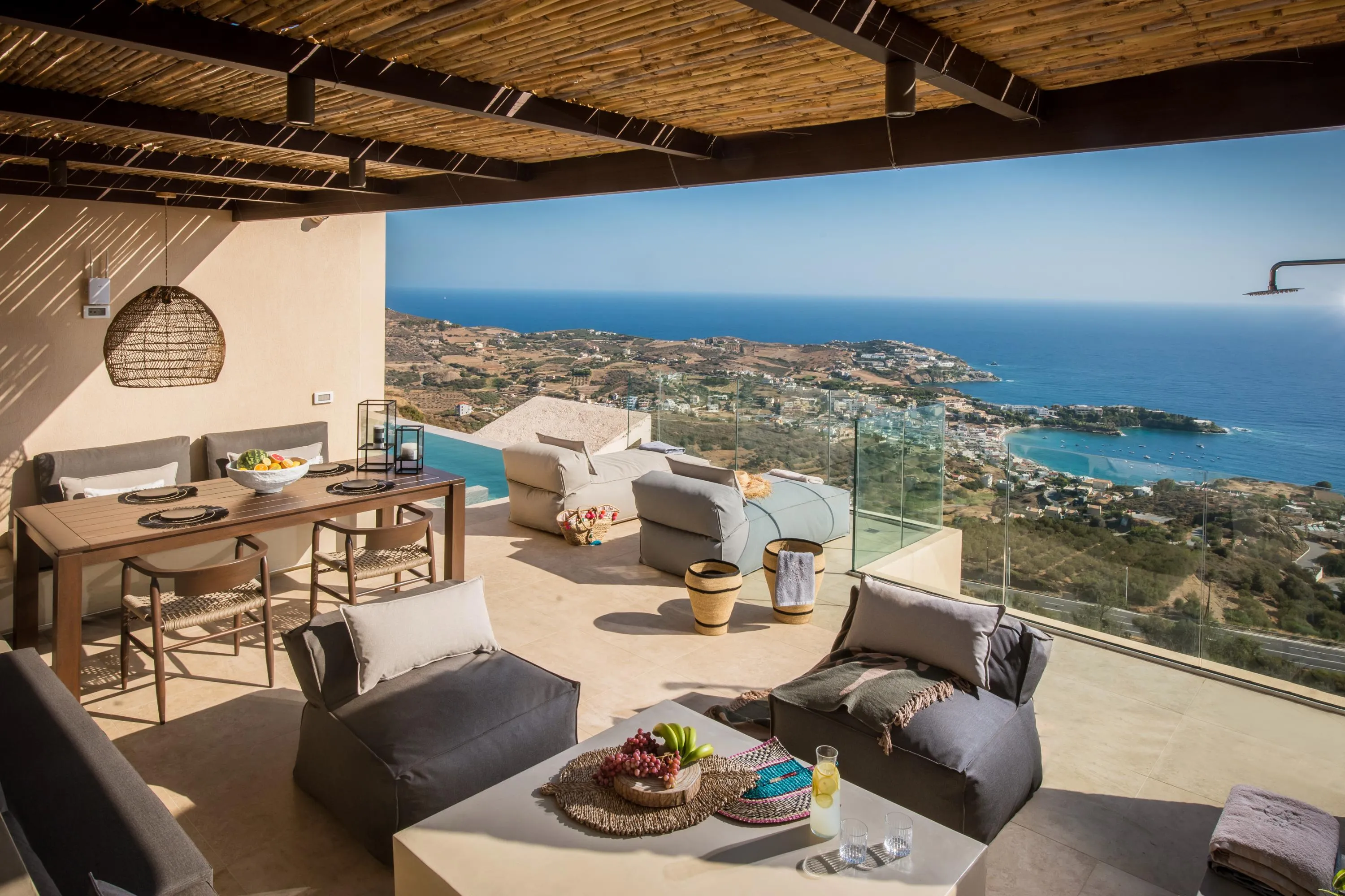 The exterior of Villa Helios covers 53 m2