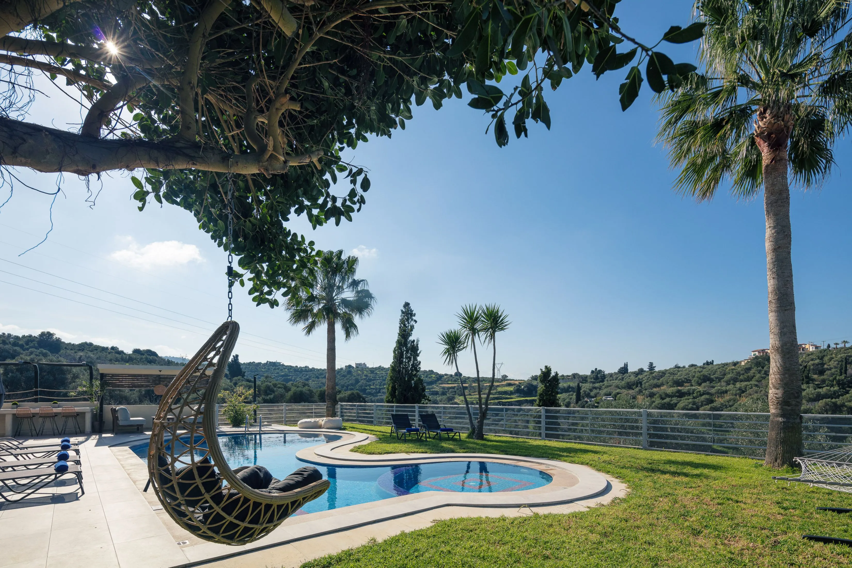 A private, 50 sq.m. swimming pool, 0,70 - 1,90 m deep