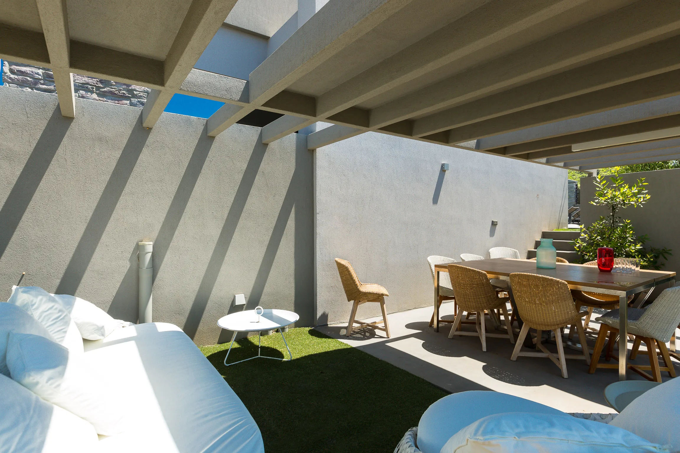 Comfortable outdoor living area