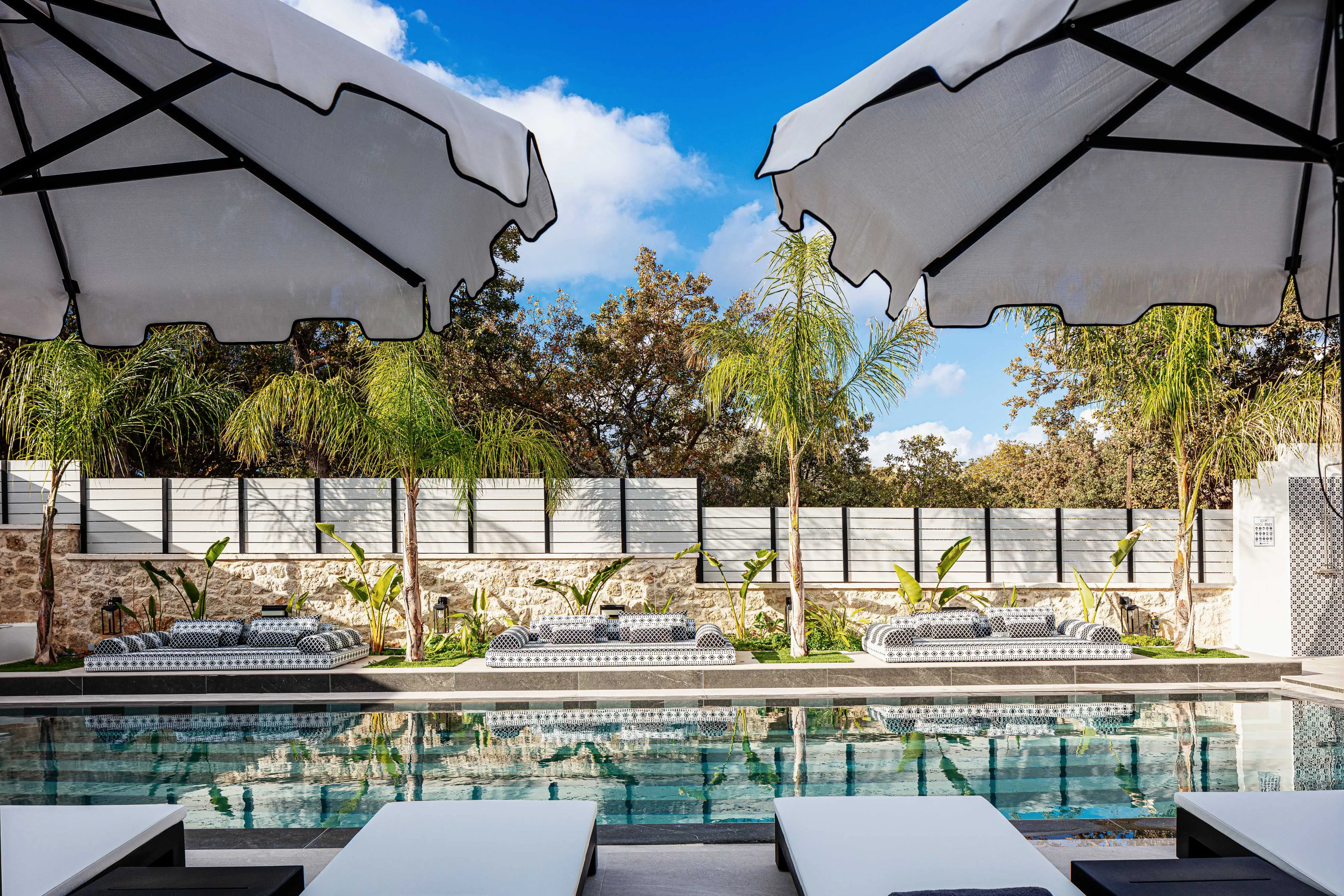 A private 50 sq.m pool with step access for ultimate convenience.