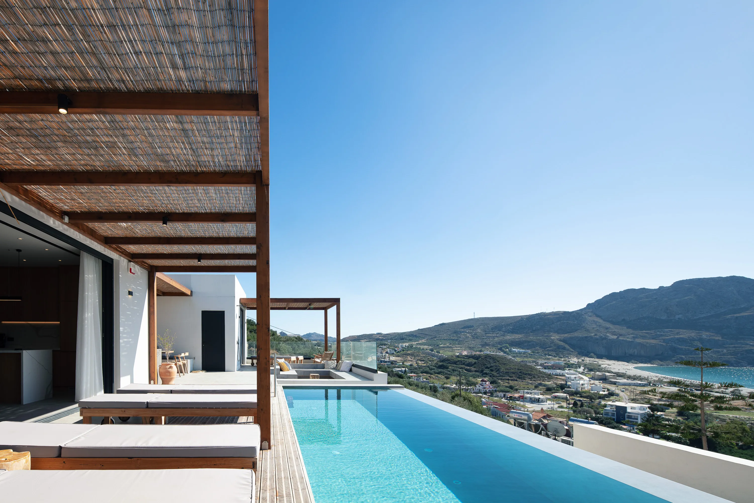 A private, 30 sq.m. swimming pool, 1.5 m deep with step access.