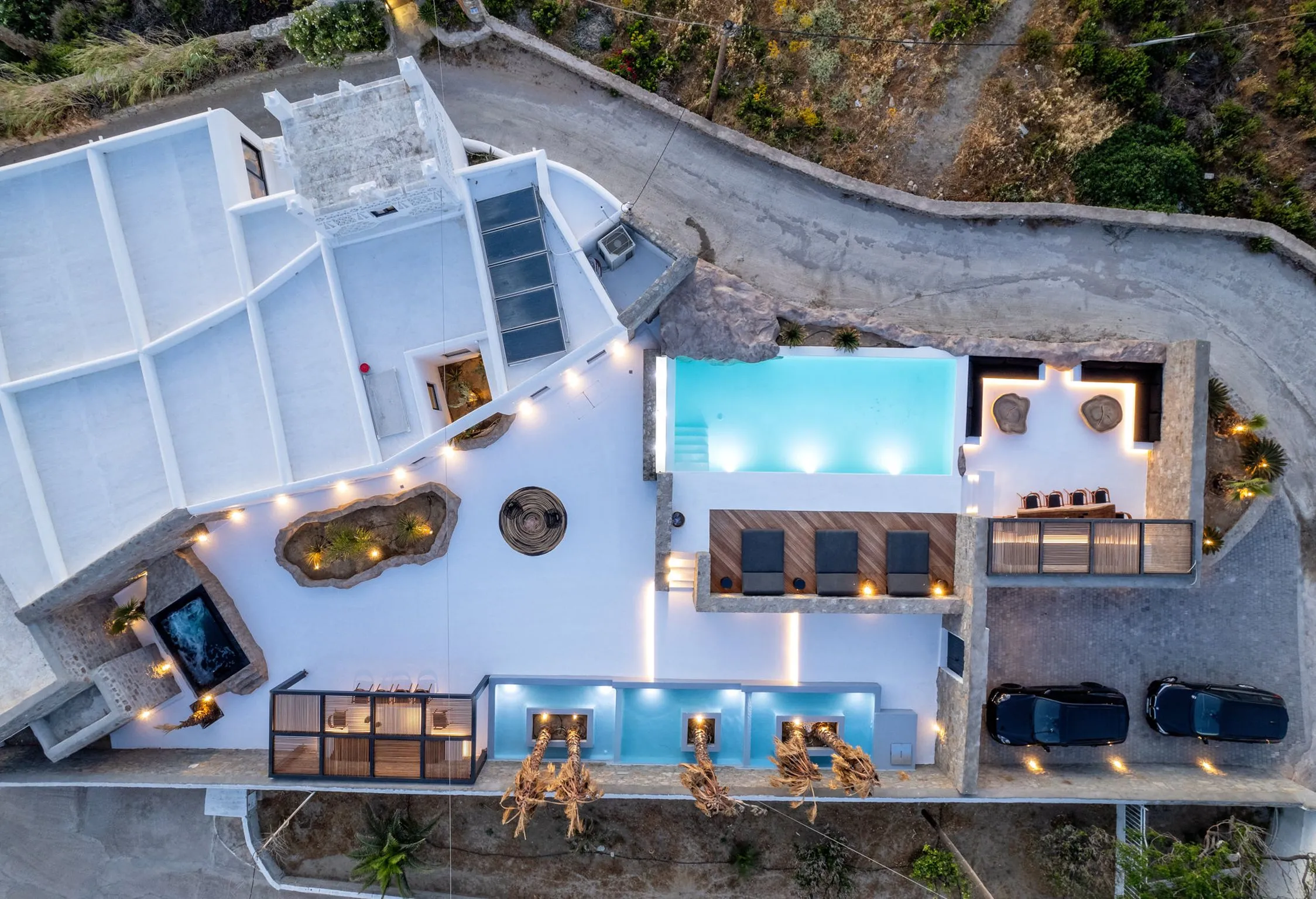 Mykonos Town Black Villa with Cave Heated Pool - 5