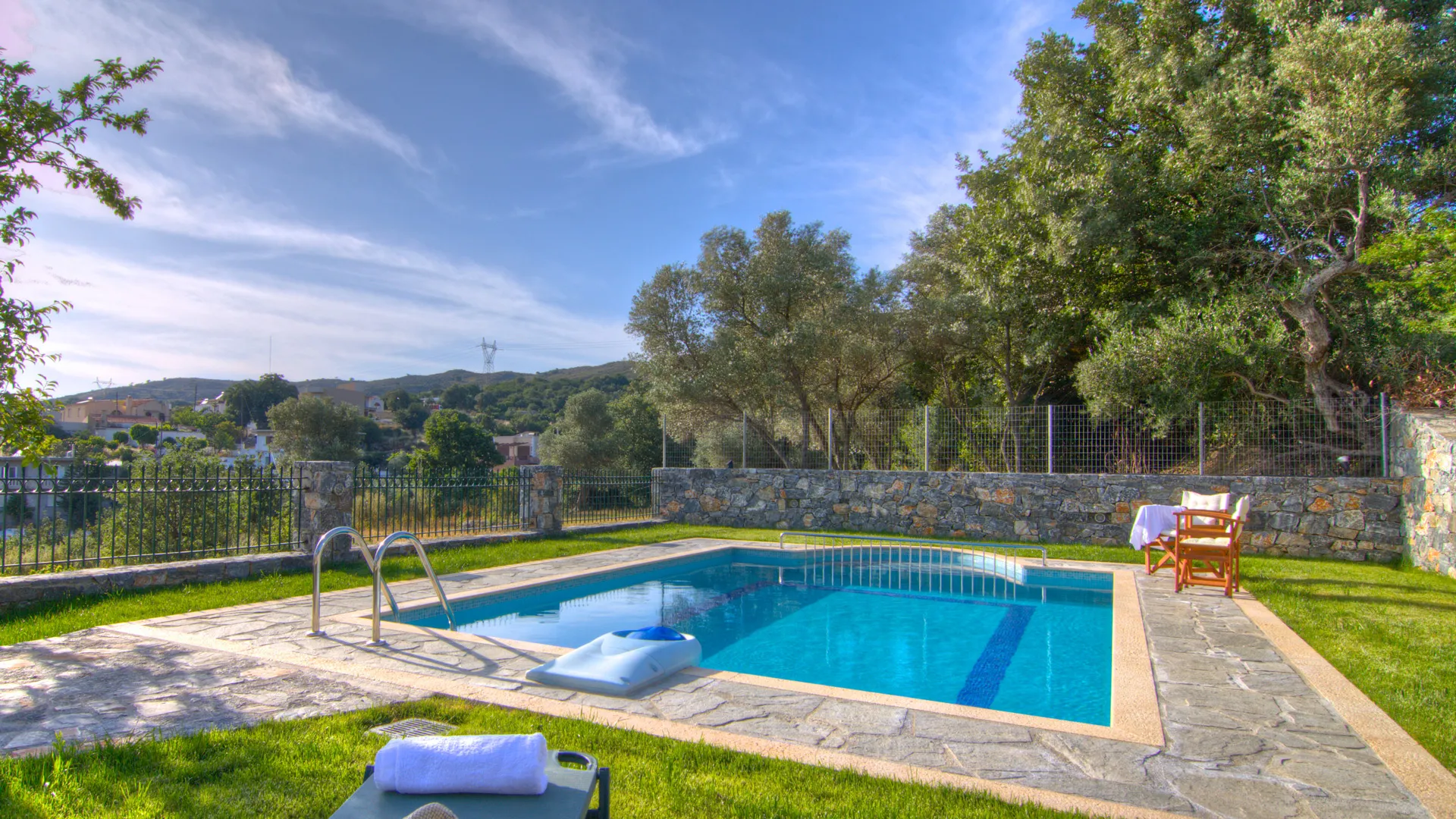 Morning pool view