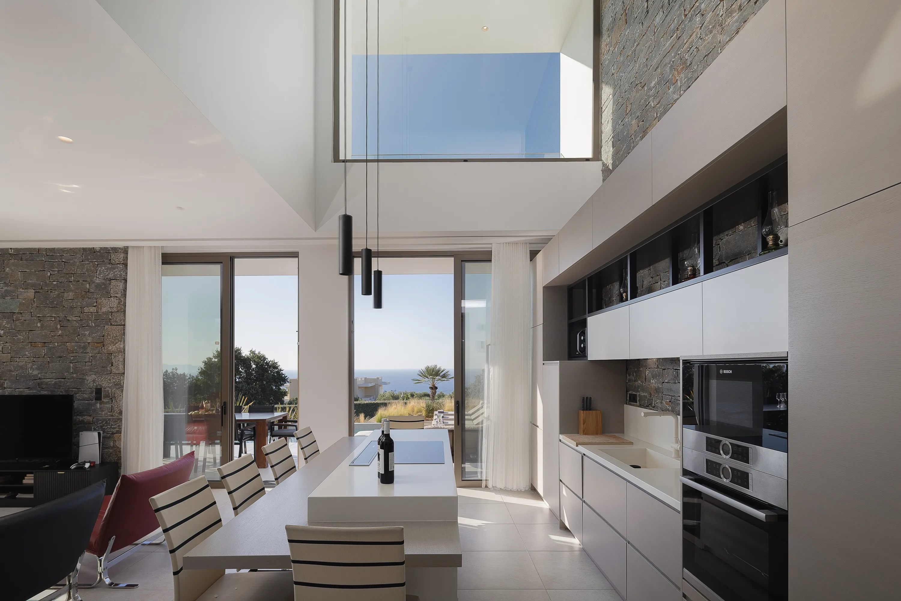 The fully equipped kitchen includes all the modern appliances you need for a self-catered holiday