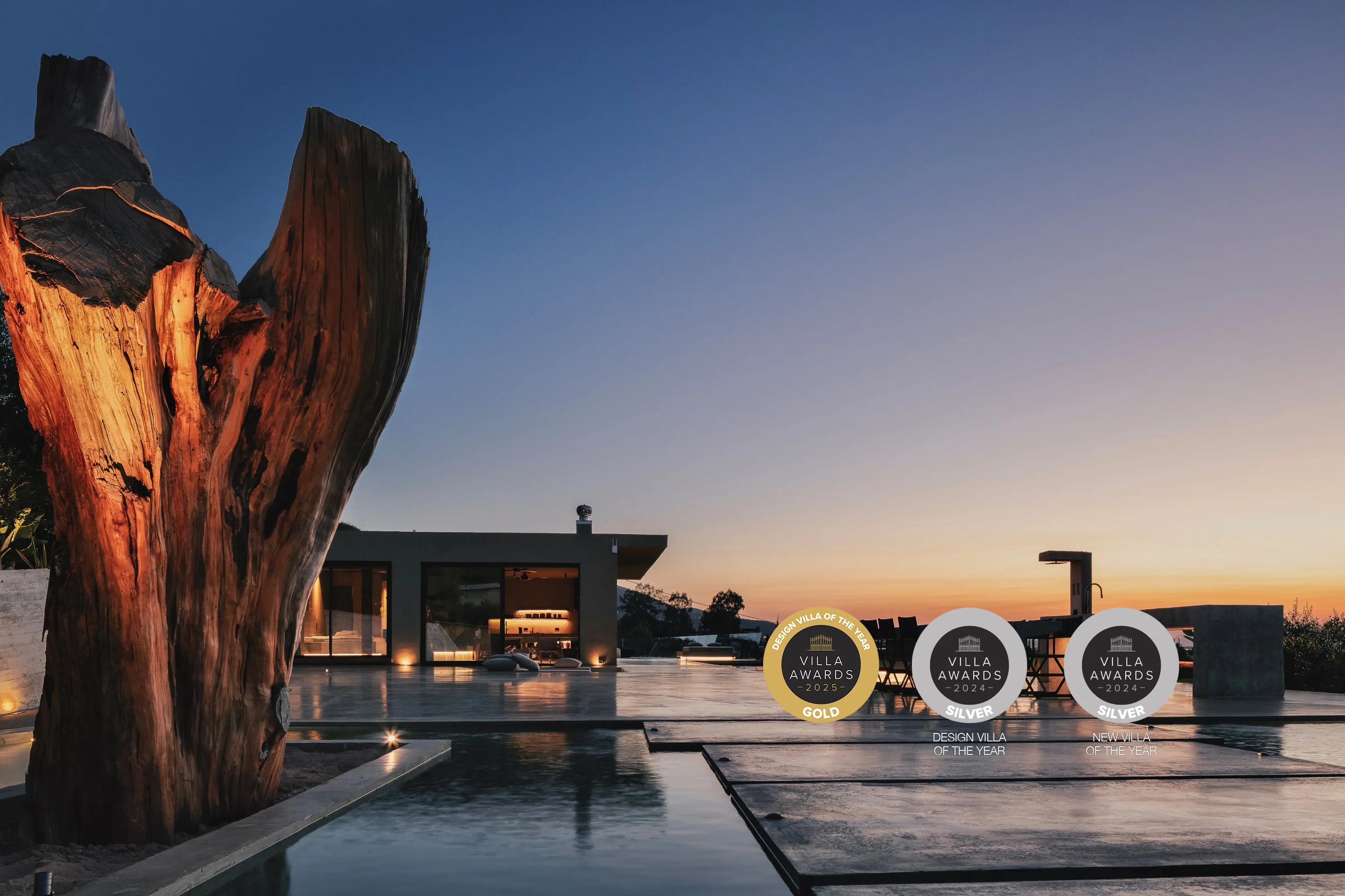 Inspiration House has been distinguished with 2025 Tourism Awards Gold for Design Villa of the Year. 2024 Tourism Awards Silver for New Villa of the Year 2024 Tourism Awards Silver for Design Villa of the Year
